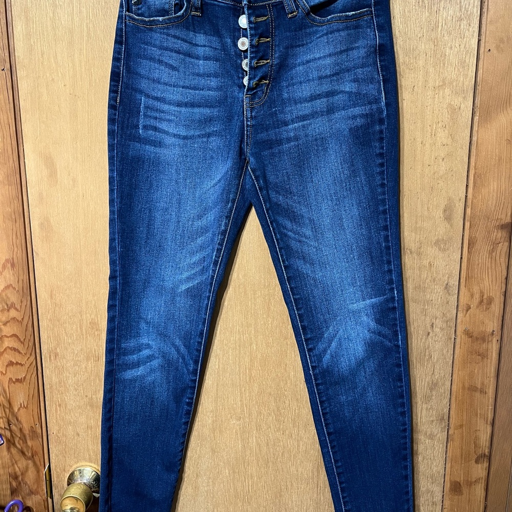 KanCan High‎ Rise Blue Jeans with Slim Fit